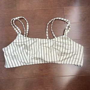 Striped Bathing Suit Top